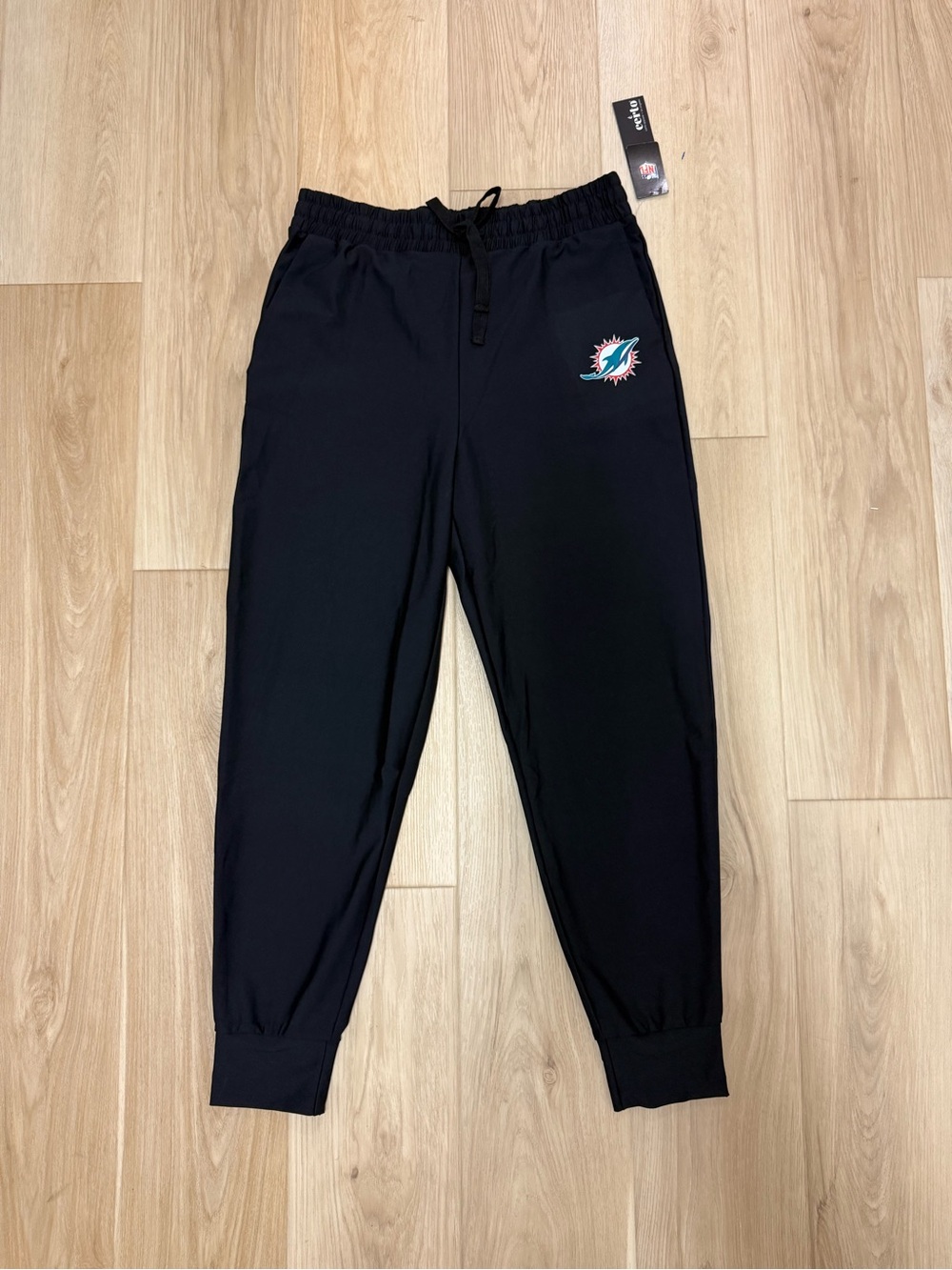 Certo Miami Dolphins Black Jogger Pants Women’s Large NFL NWT